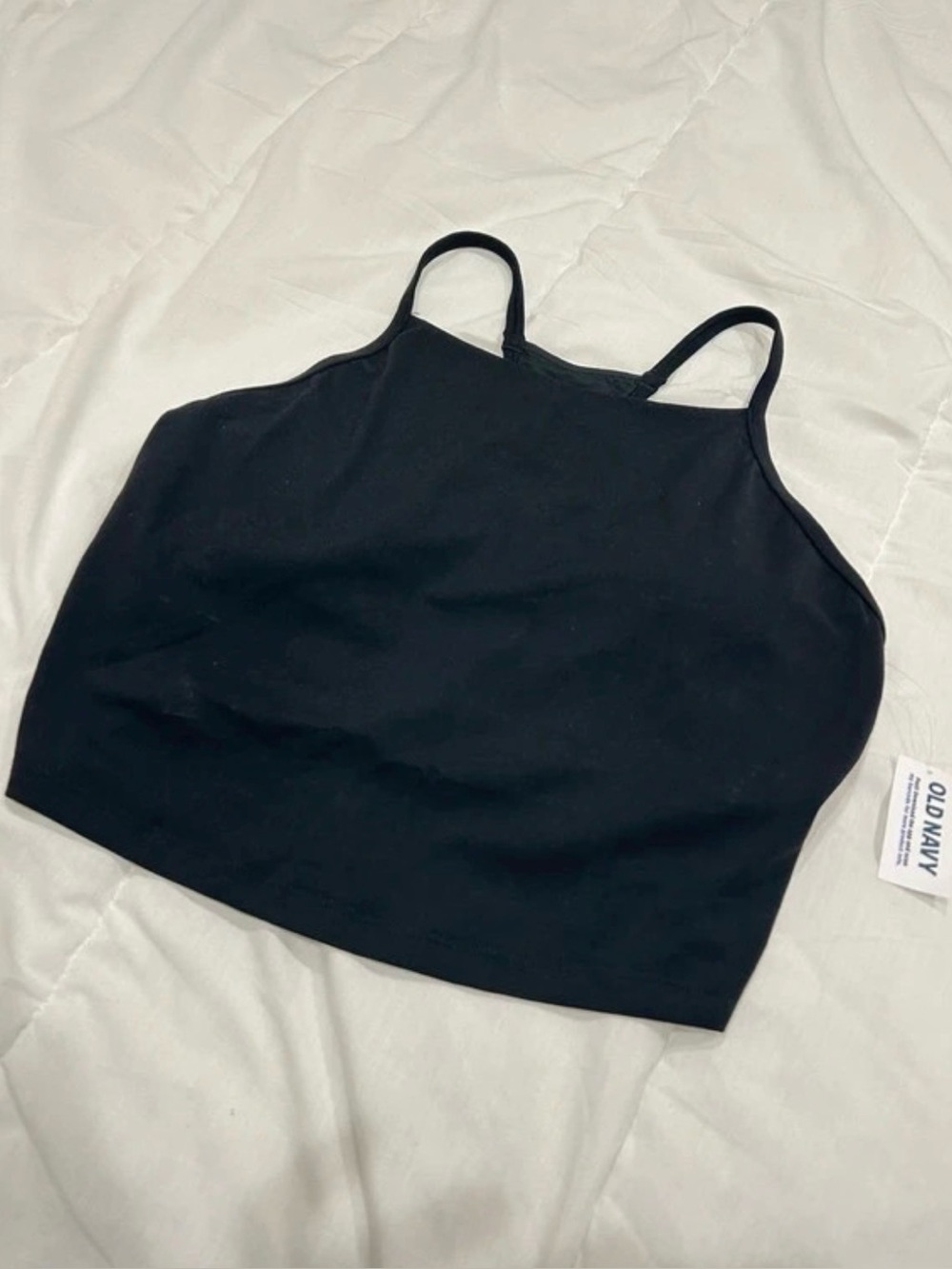 Old Navy Active Cropped Racerback Tank Top